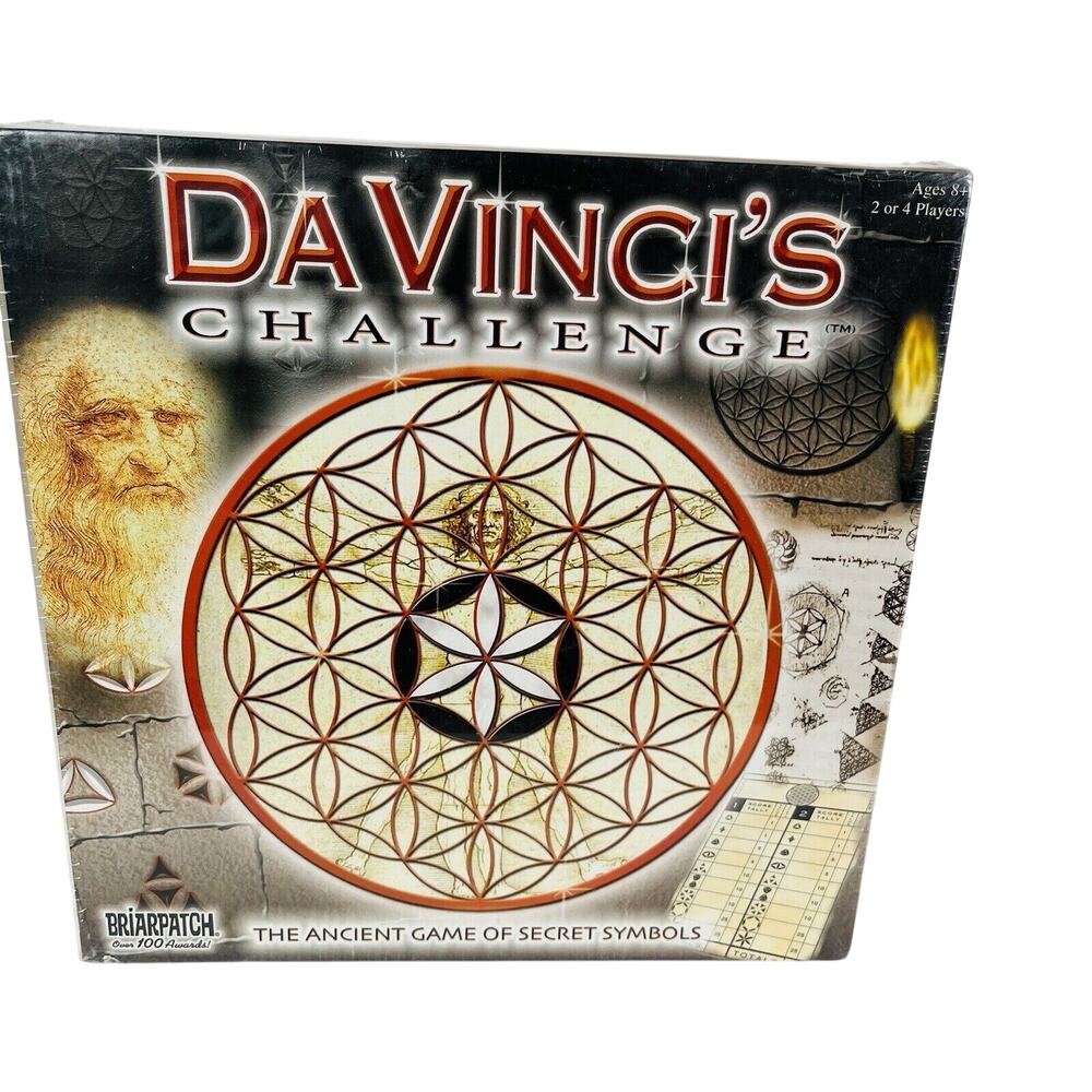 Briarpatch Davinci's Challenge Board Game Da Vinci Toy Ancient Secret Symbols